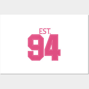 Est. 94 pink Posters and Art